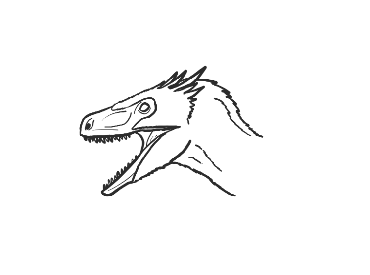 Pyro Raptor Outline Pyroraptor
